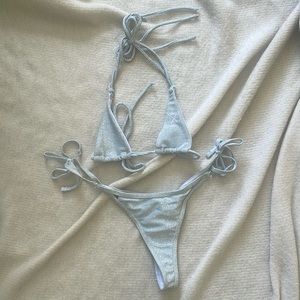Boutine LA Bikini Silver Sparkle